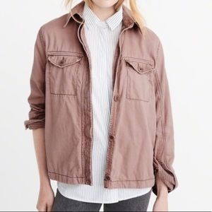 A&F Swing Twill Shirt Jacket